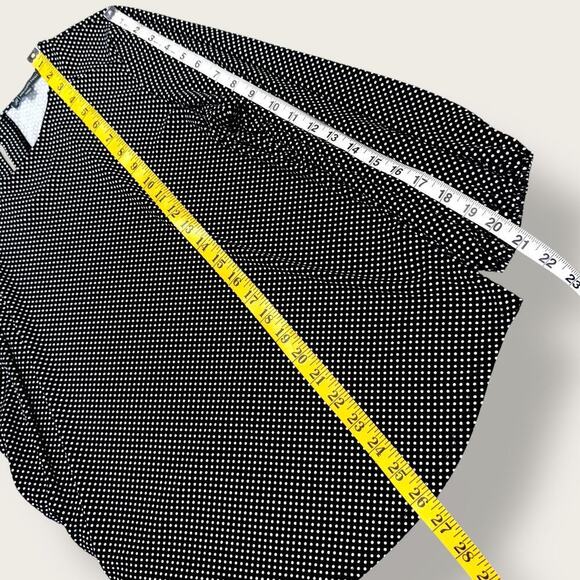 Adrianna Papell Polka Dots 3/4 Sleeve Relax Fit Top Blouse Size L Black & White - Picture 12 of 13